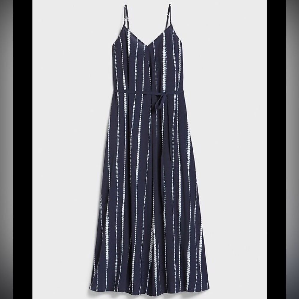 Banana Republic TRAPEZE BELTED MAXI DRESS, Large